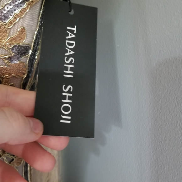 Long dress, size 14 ,silver gold color - Picture 4 of 4